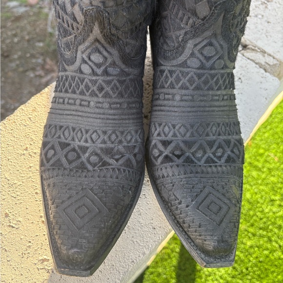 Black Zorilla 13” Old Gringo Women's Cowboy Boots - Picture 6 of 6